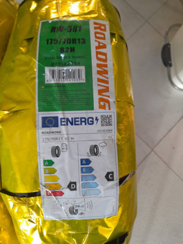 لاستیک رودوینگ سایز 175/70R13 مدل RW-581 تولید 2024 - یک حلقه