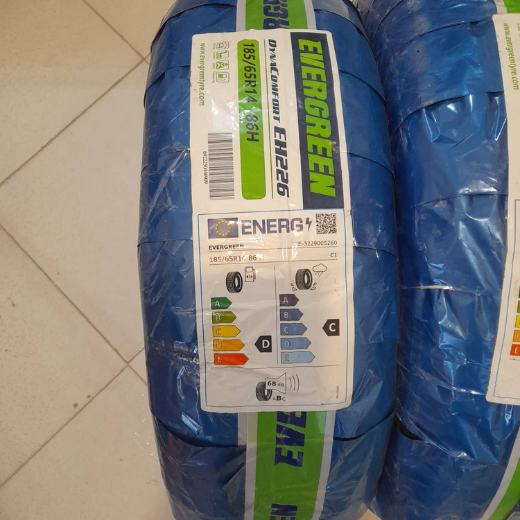 لاستیک اورگرین سایز 185/65/14 مدل EH226 تولید 2025 - دو حلقه