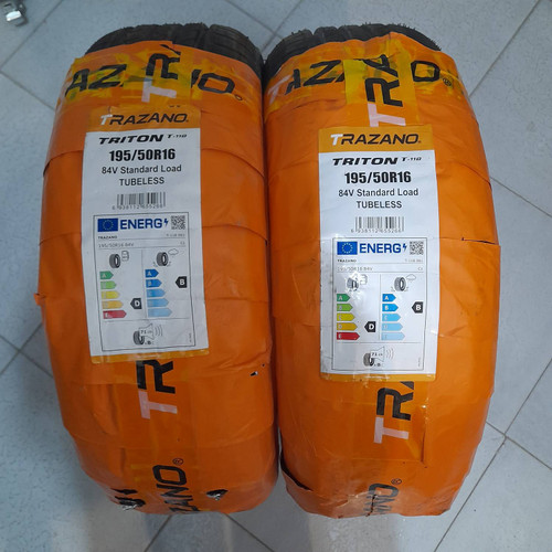 لاستیک ترازانو سایز 195/50/16 مدل T-118 تولید 2025 - دو حلقه
